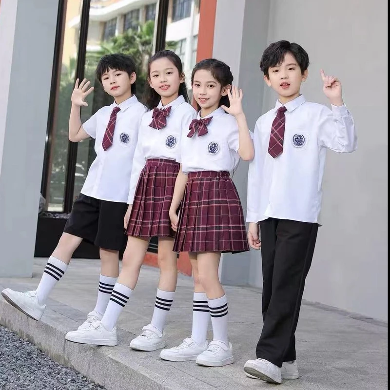 儿童诗歌朗诵演出服学院风运动会泰式团体班服套装六一儿童节合唱