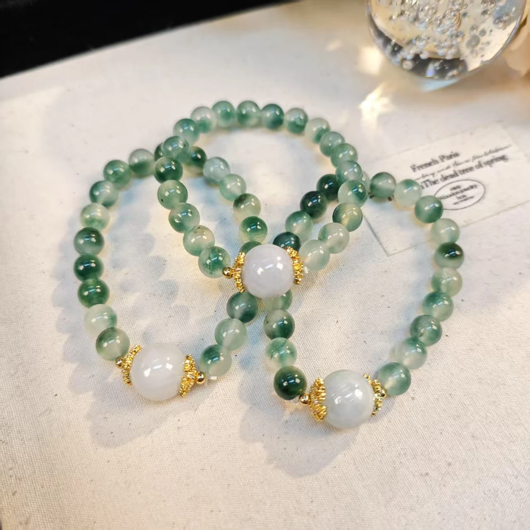 DX50绿玉髓翡翠路路通8+