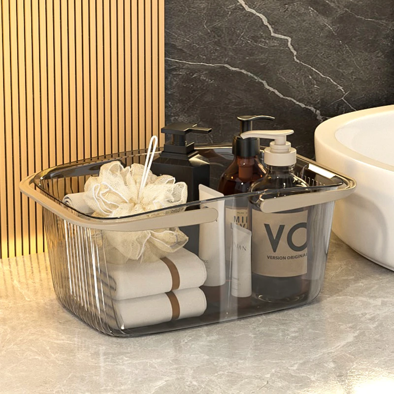 浴筐洗澡篮子手提浴室洗漱用品收纳篮高颜值长方形学生宿舍洗浴篮
