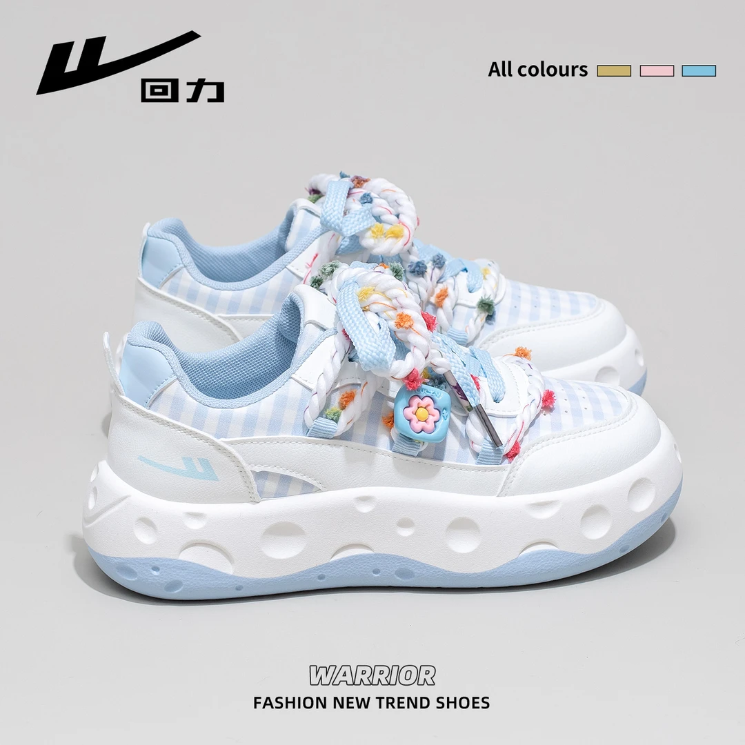 回力厚底增高秋季小白鞋女鞋2025新款小众不撞款原创ins风板鞋女