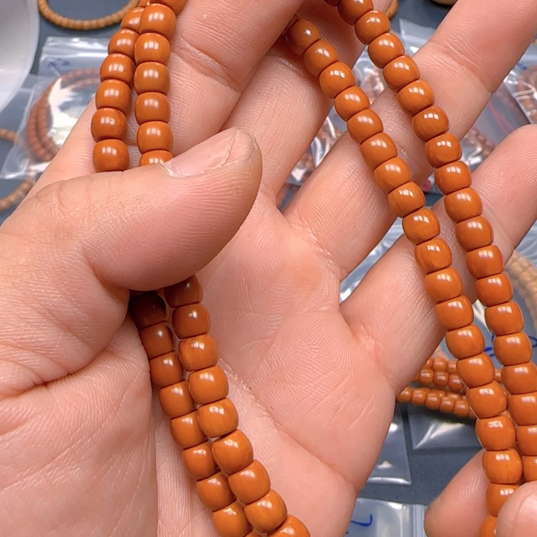 橄榄核手串老挝S+级核尖直切尺寸6.5