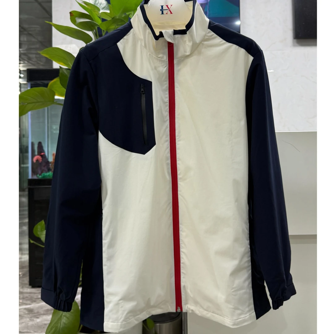 HX憨熊高尔夫服装秋季户外运动训练百搭男时尚休闲修身立领男风衣