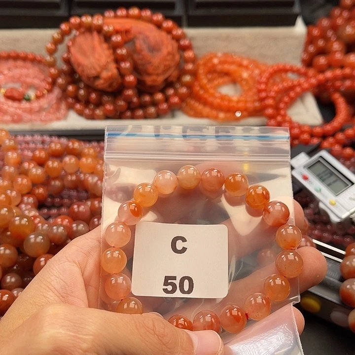 南红玛瑙未镶嵌多样性发货默认微瑕称重10mm