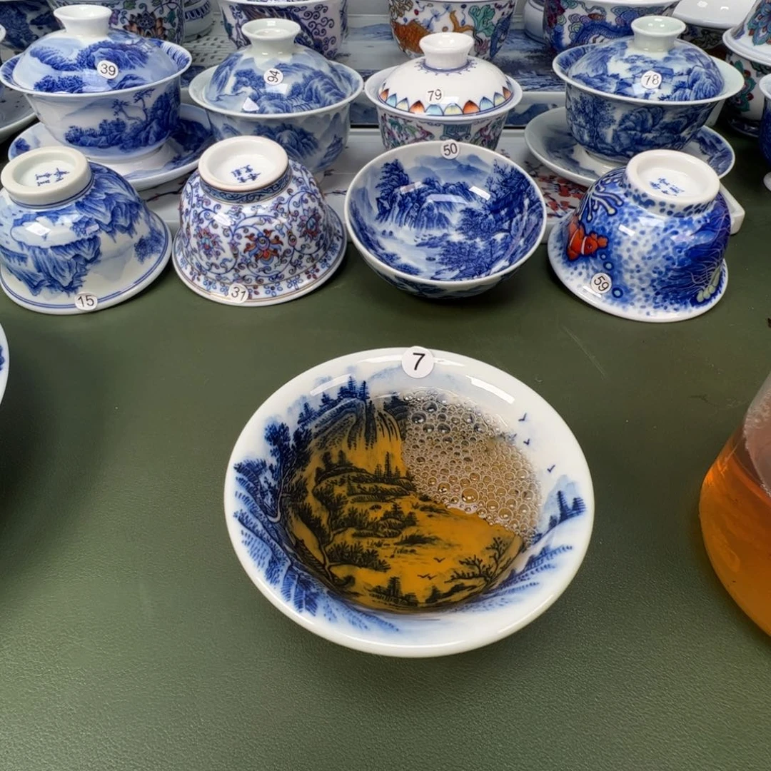 陶瓷景德镇纯手工纯手绘茶具木木7