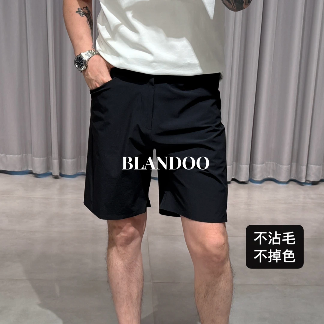 BLANDOO “精致有型” P家简约百搭薄款休闲短裤8BD215