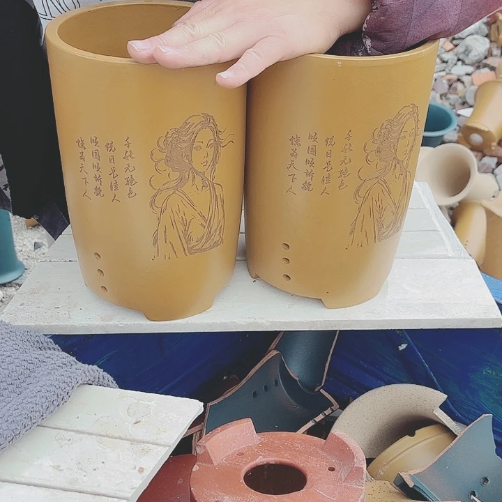 宜兴紫砂精品花盆
