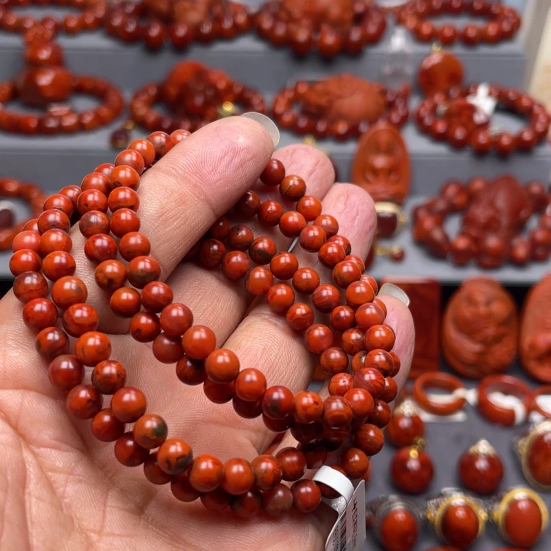 南红玛瑙未镶嵌珠宝奇石多圈5➕