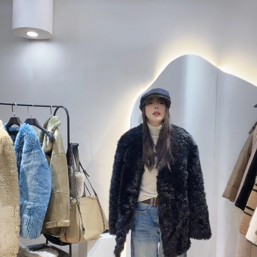 真皮皮毛一体外套222-3306