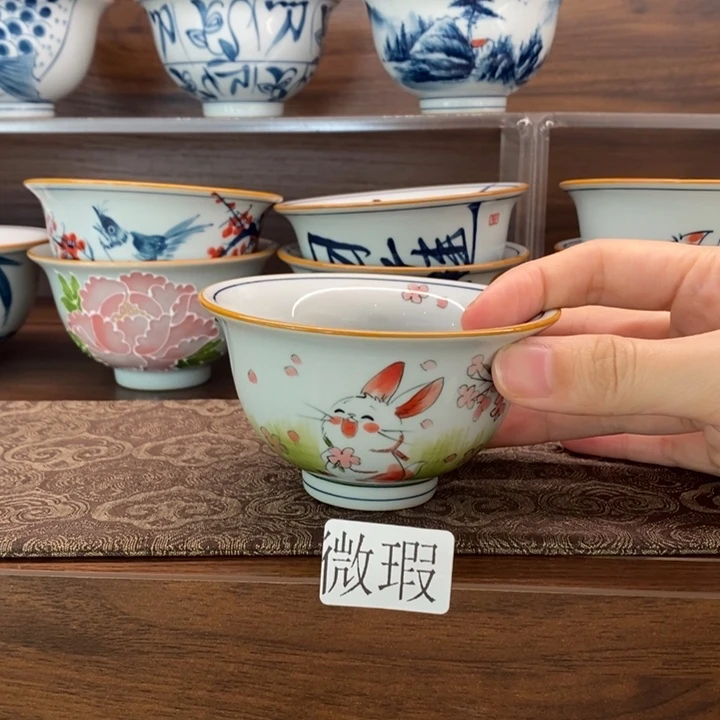 釉下老陶泥手工绘制