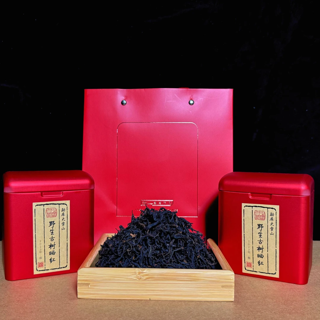 大雪山山野生古树红茶2023年春茶云南茶叶200g