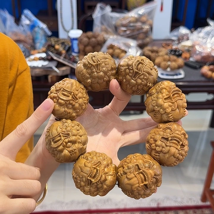 维腊木（绿檀）其他5.0貔貅单圈八方招财