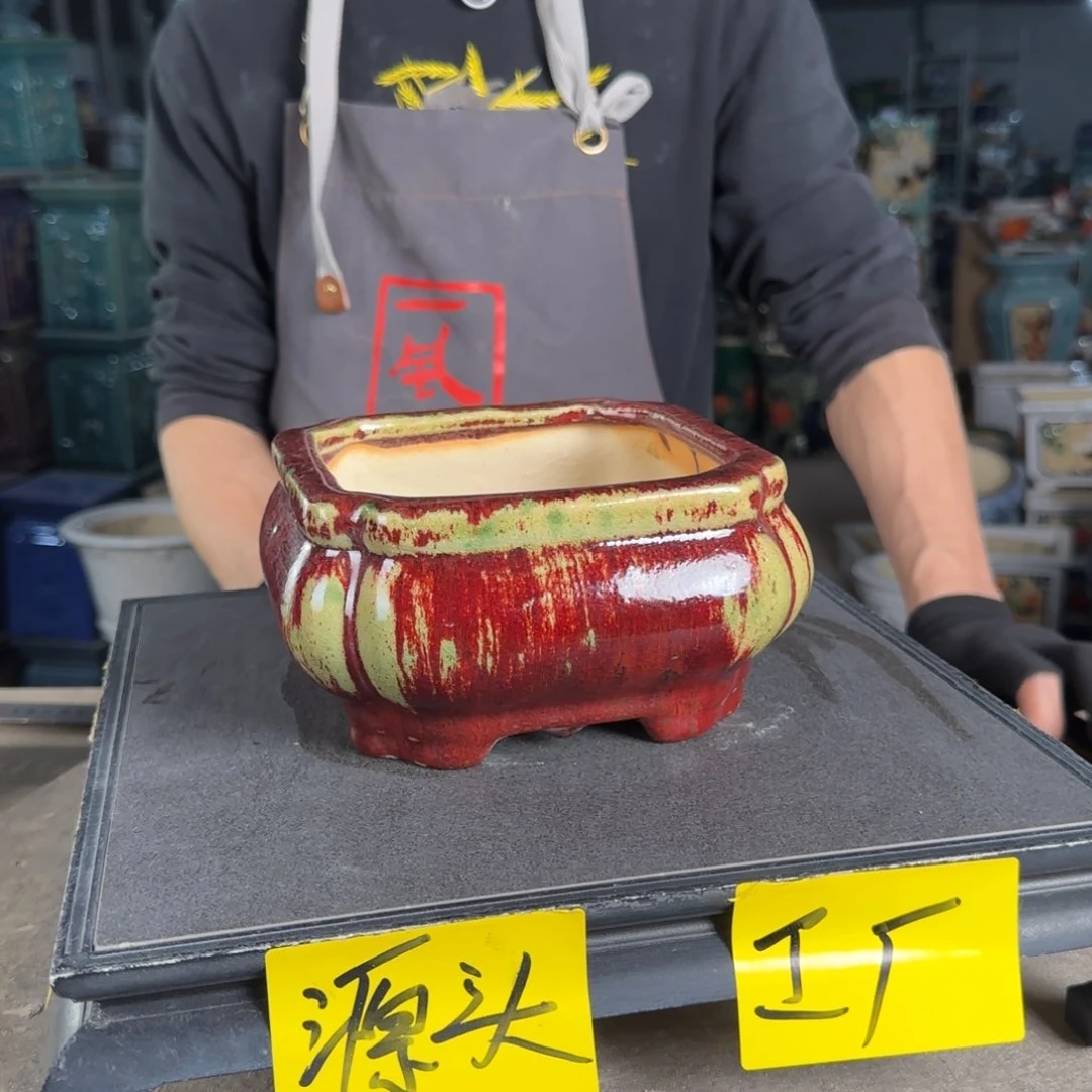 一风堂石湾花盆。微瑕