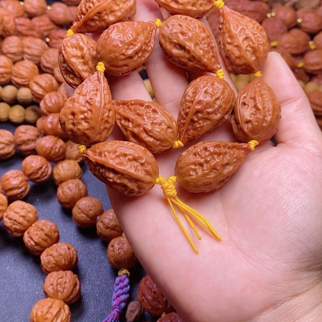 【闪购商品】文玩核桃吊坠R****树水滴钱袋22