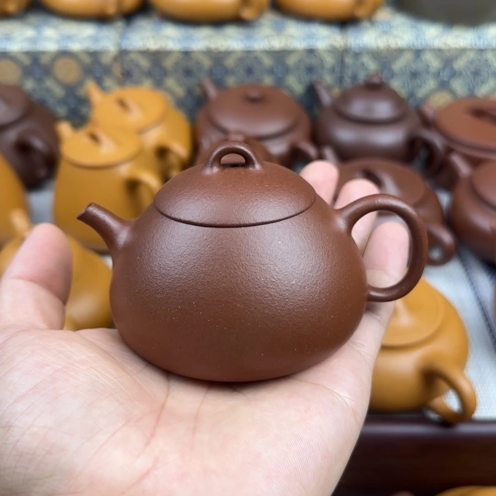 L***a茶壶紫砂羊角山紫泥封釉