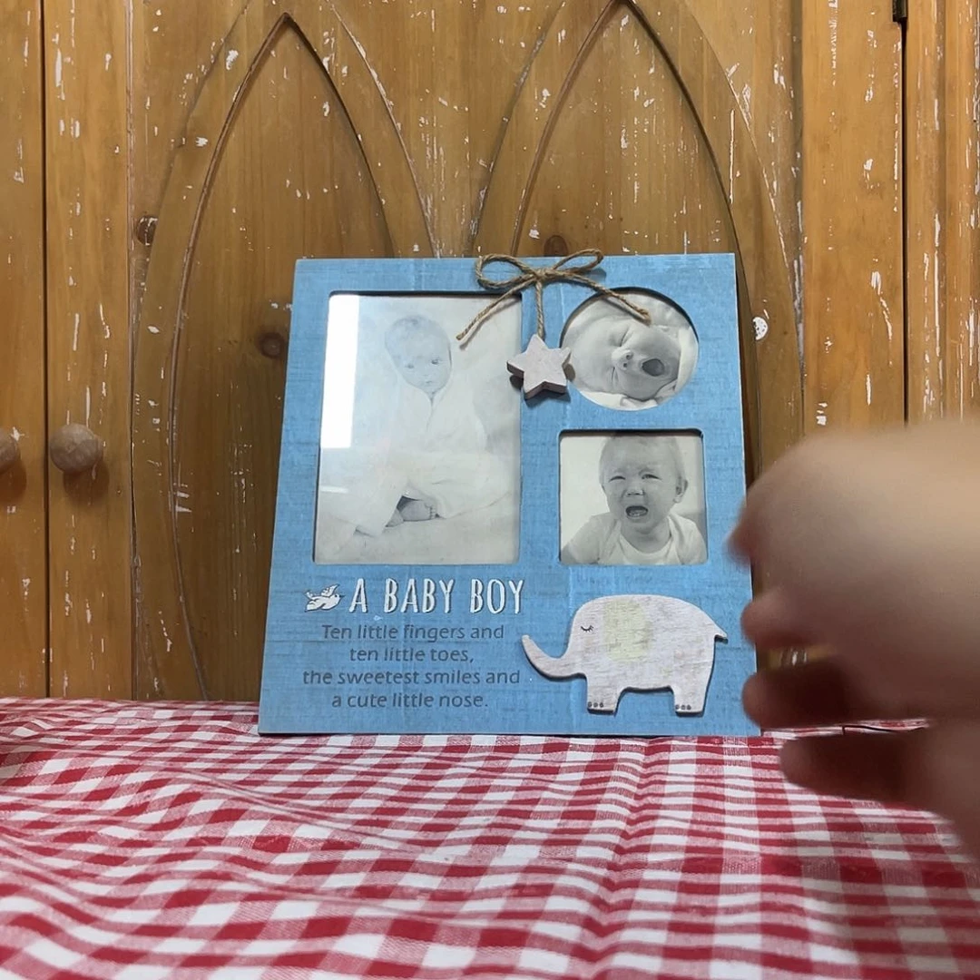 蓝色宝贝相框安提克斯孤品专拍