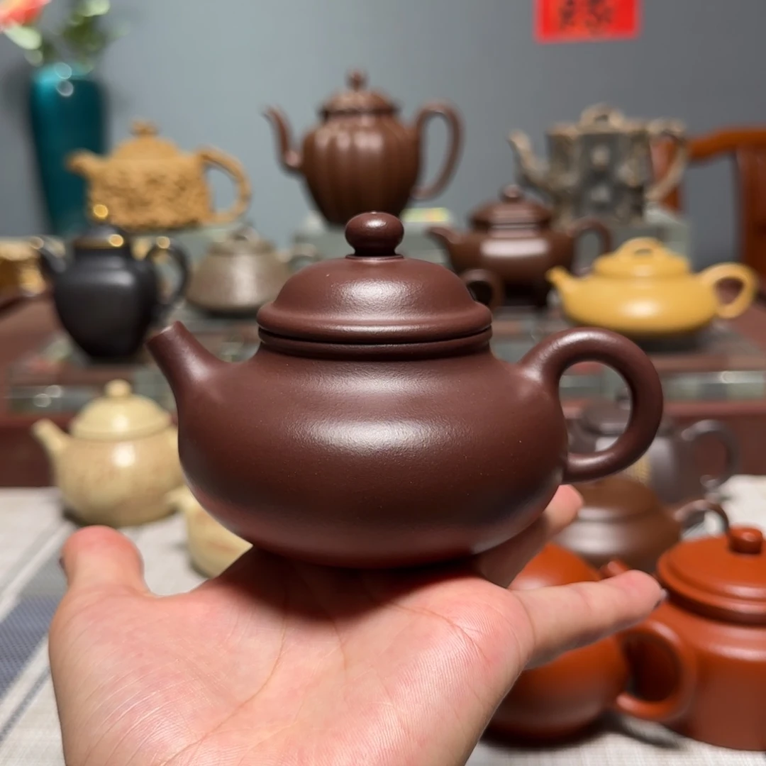 茶壶紫砂容天壶老紫泥 200cc