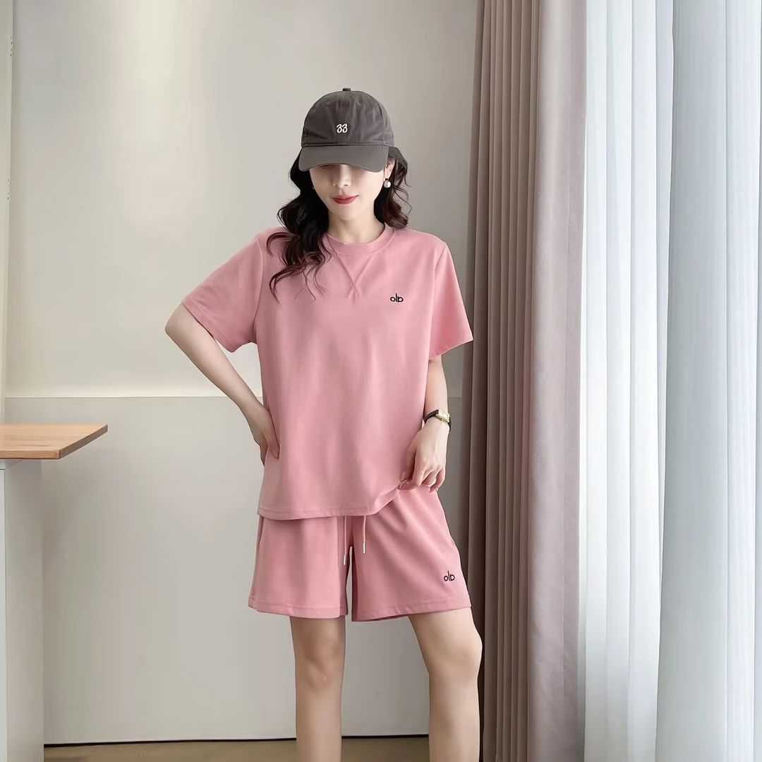 2025休闲风时尚套装短袖百搭洋气巴恩风欧若动感风muji风6208