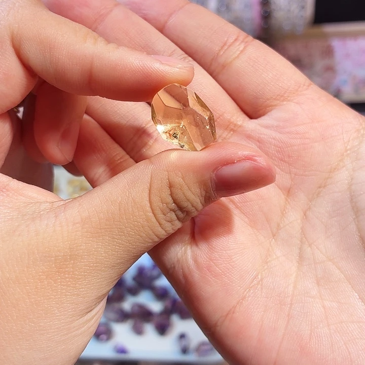 吊坠(不含链)未镶嵌水晶黄水 随形 打孔定制不退换