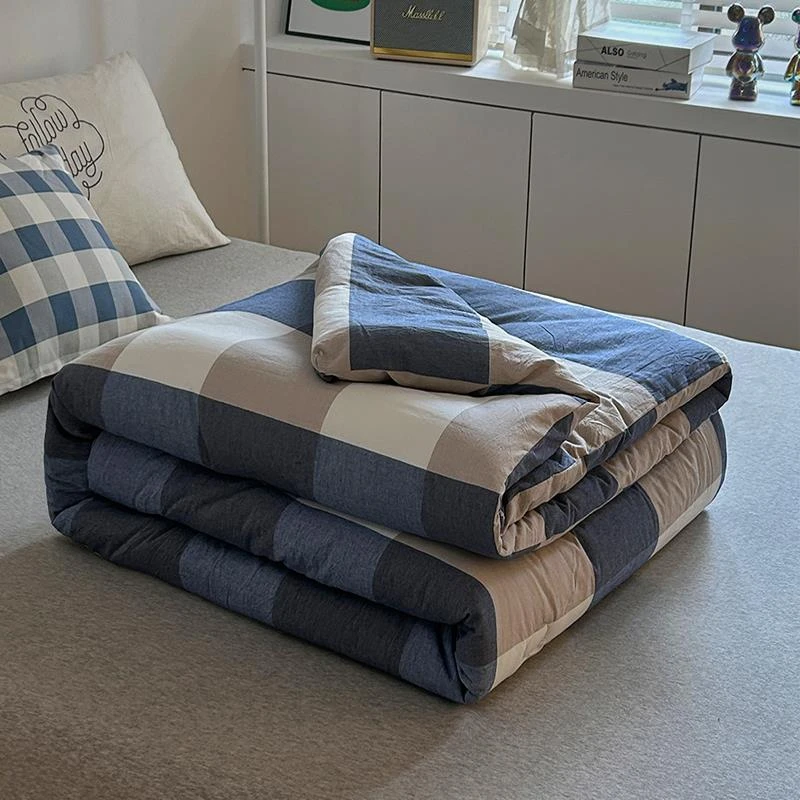 被子冬被加厚保暖春秋被空调被四季通用夏凉被学生宿舍单人棉被褥