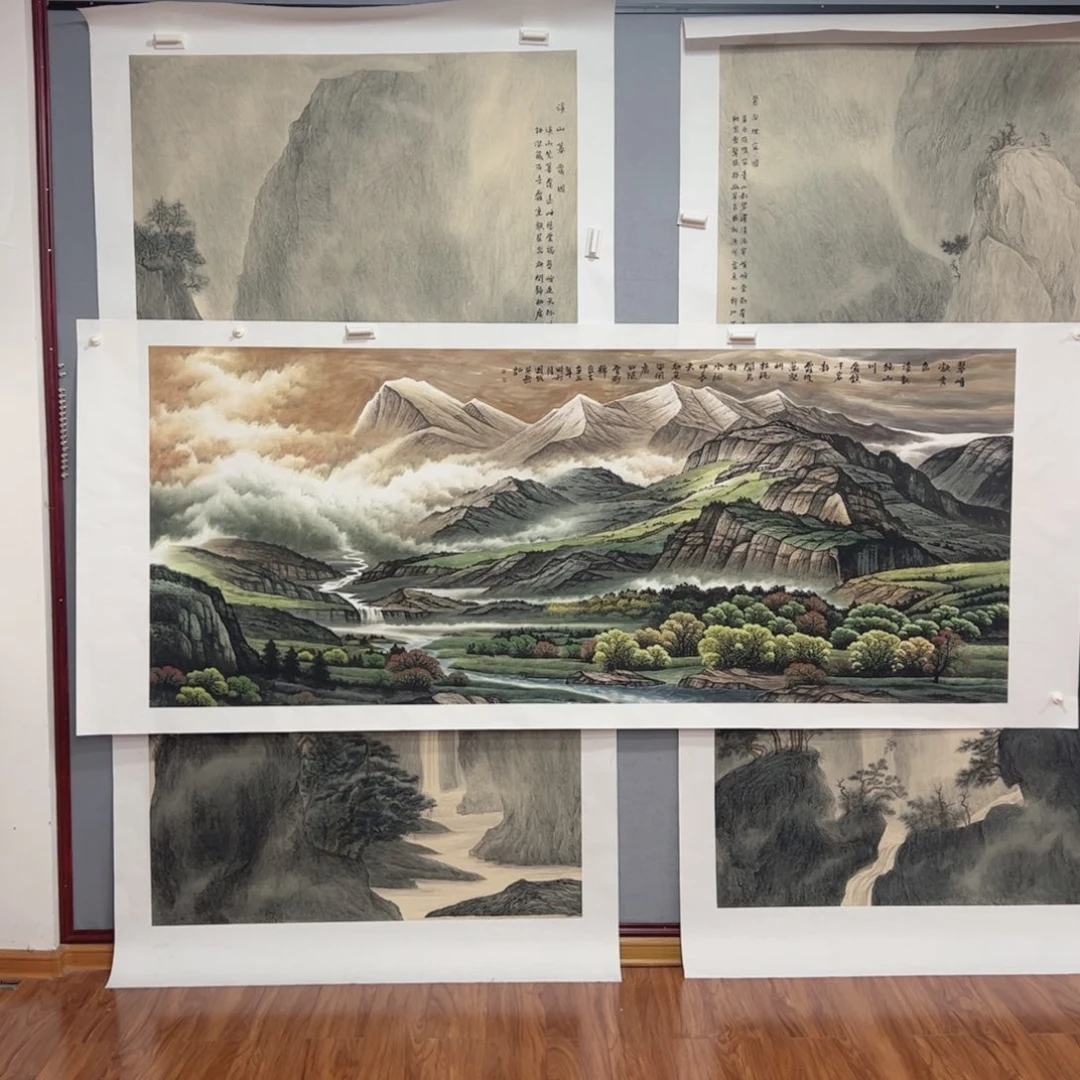 国画国画中美协会员莫国宾精品