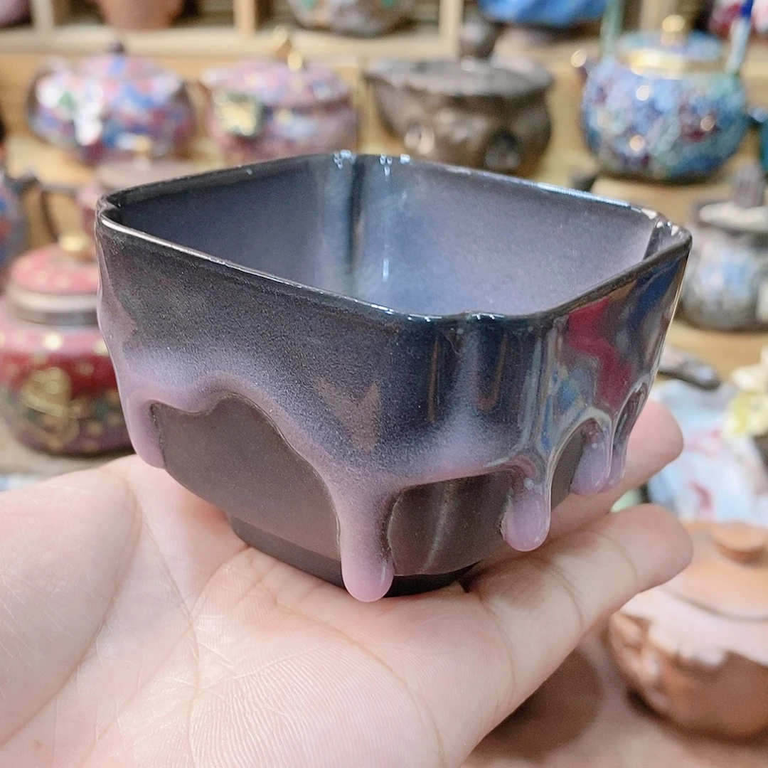 粗陶志野柴烧茶具