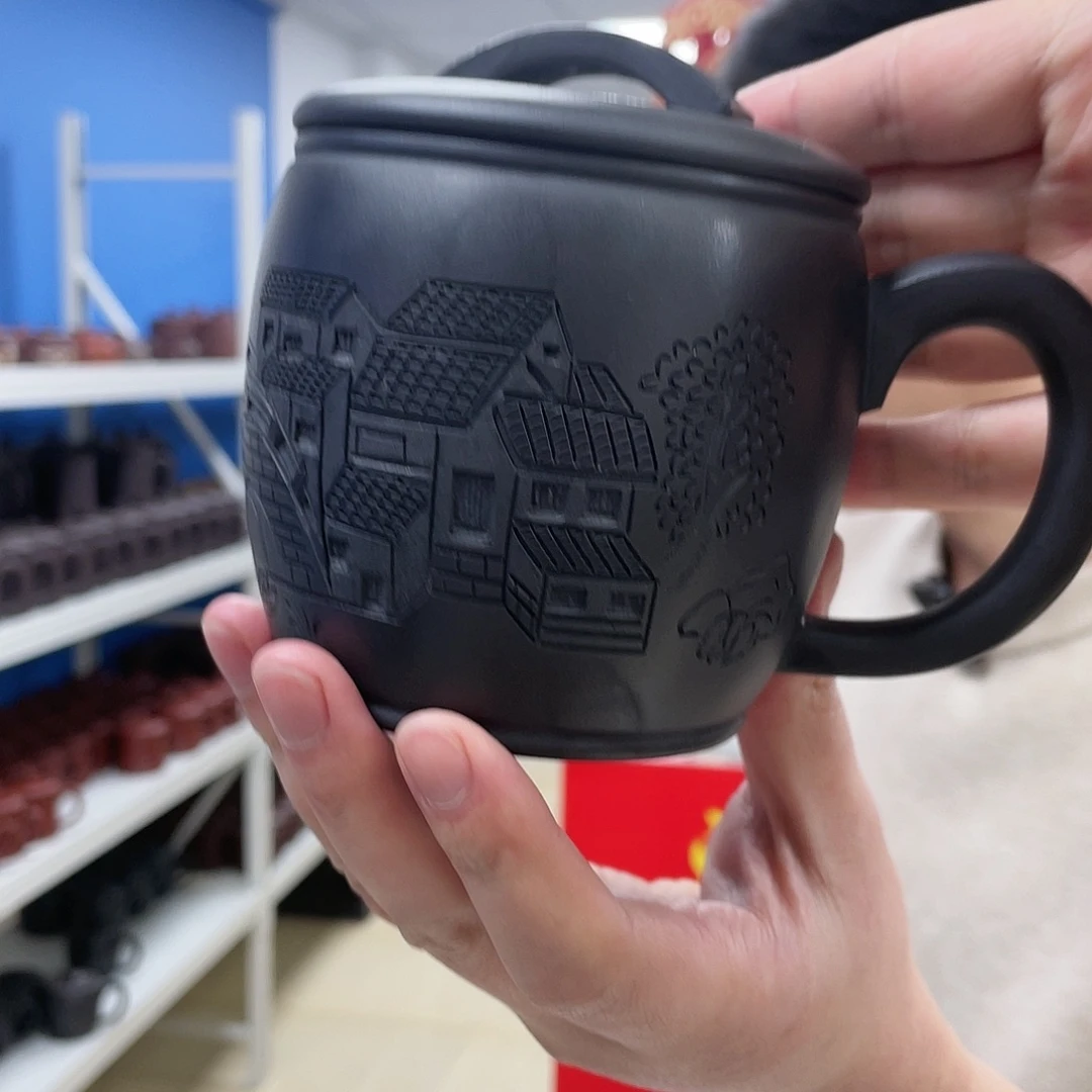 紫砂茶杯原矿紫砂