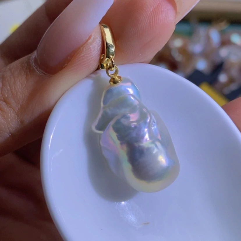 【闪购商品】淡水珍珠天然珍珠（微瑕）合金