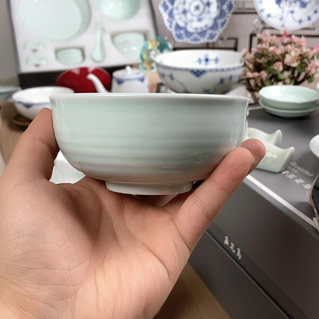 瓷片景德镇五花马陶瓷两只