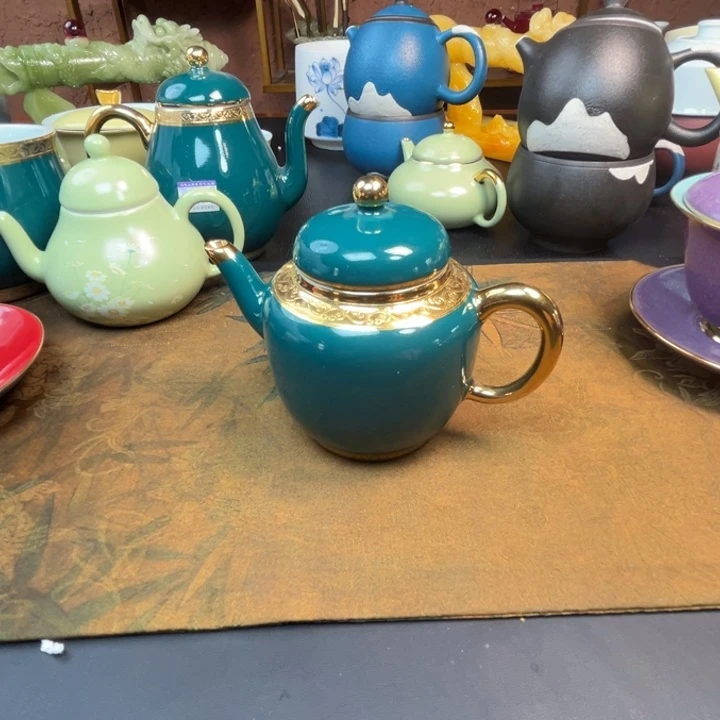 壶绿色中号茶壶福利
