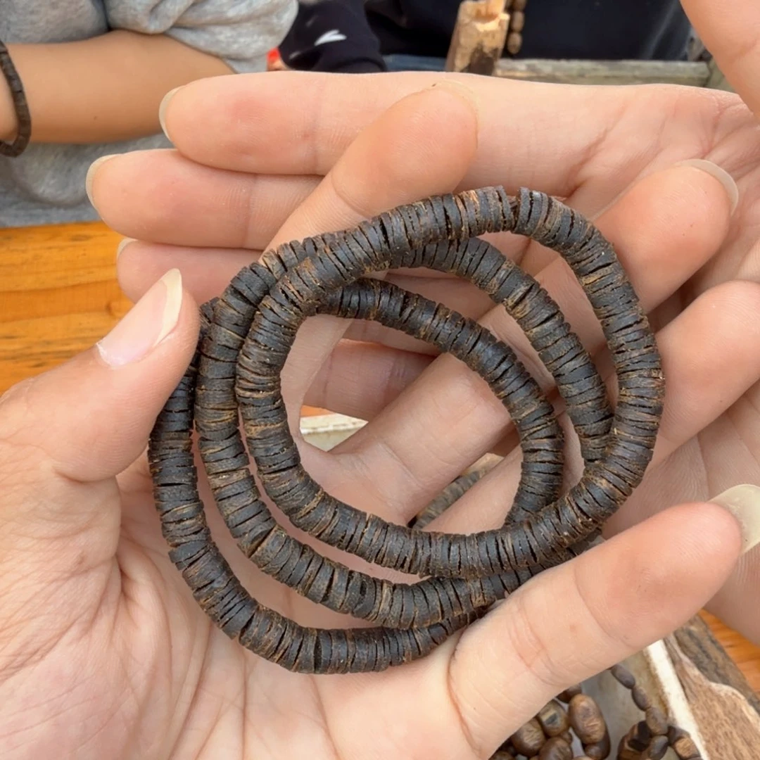 沉香沉香碎屑单圈沉水片珠6克多样性发一