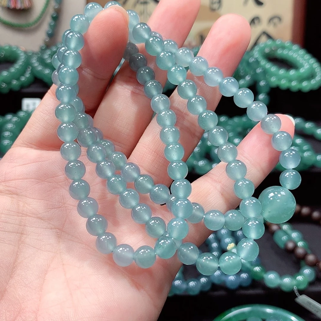 翡翠未镶嵌手链卡7