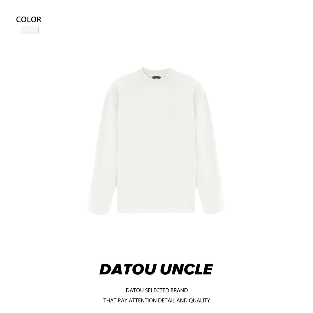 【大头叔叔】微廓剪裁简约重磅棉氨长袖打底 DDT7029