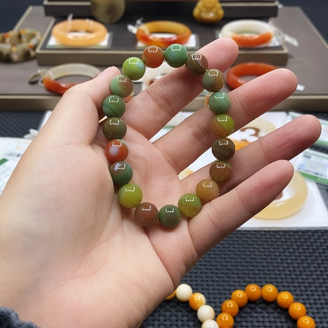 石英质玉（黄龙玉）未镶嵌手镯