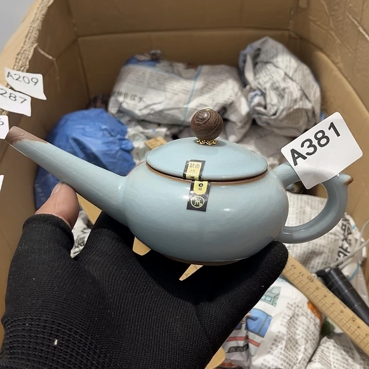 瓷片茶摆件工艺品摆件666