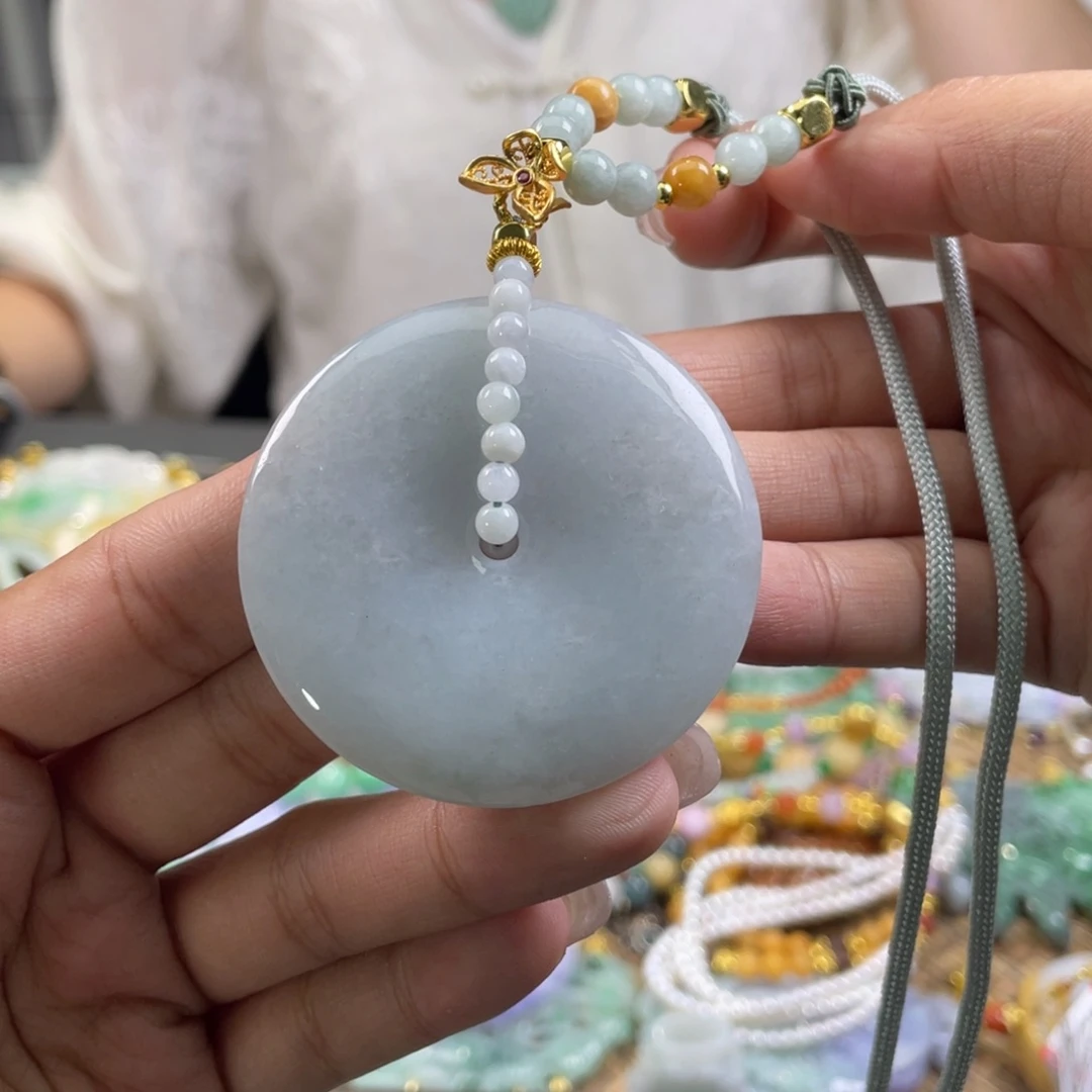 翡翠未镶嵌颈饰代编织