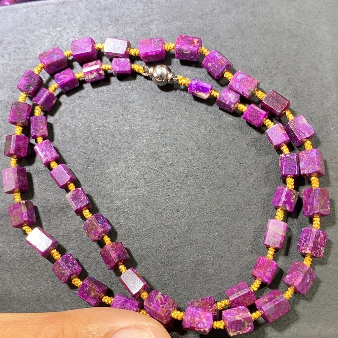 苏纪石（舒俱来）未镶嵌南非舒俱来方糖项链