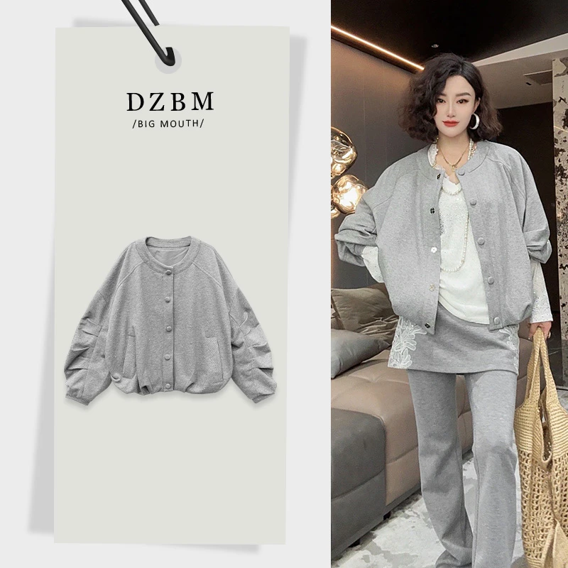 DZBM2025春季新款褶皱袖子设计时尚百搭外套-S5487