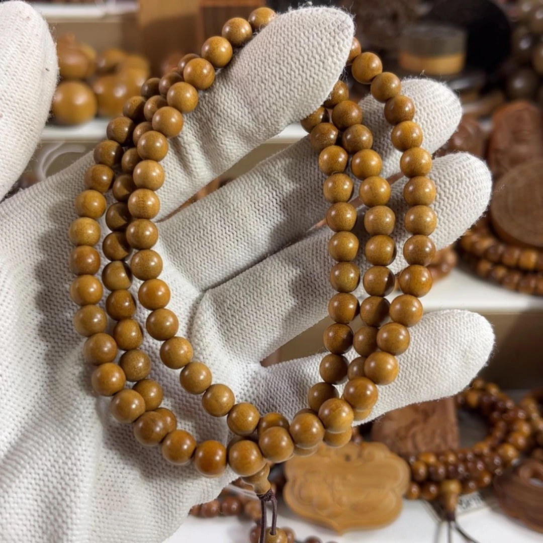 檀香木其他老山檀香0.6顺纹108颗