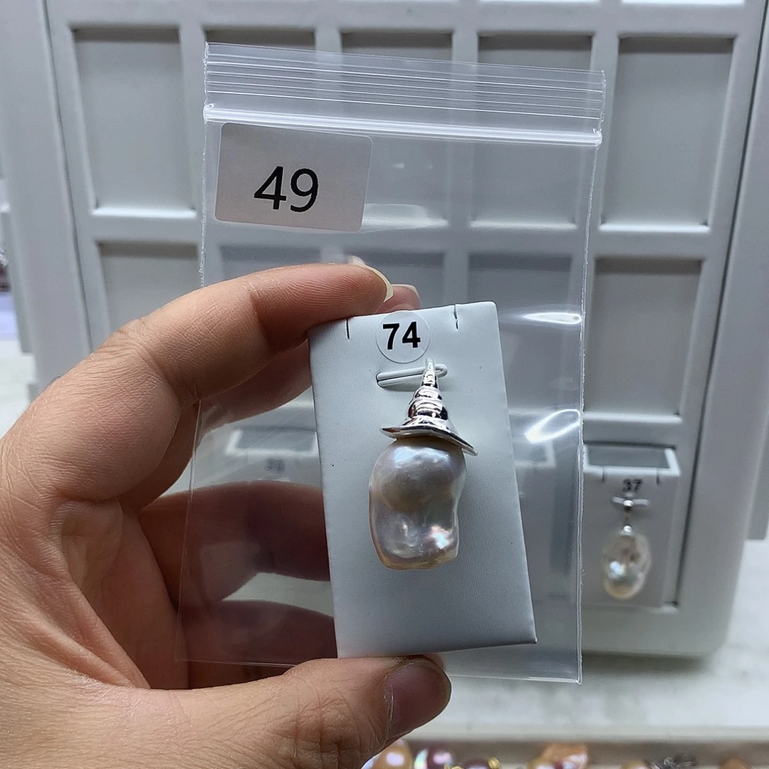 淡水珍珠合金吊坠(不含链)