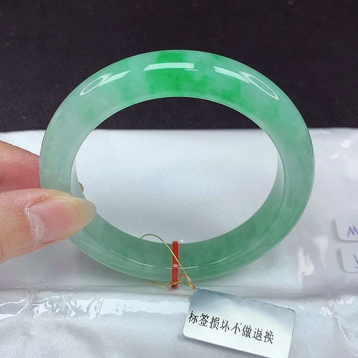 翡翠未镶嵌手镯58圈731