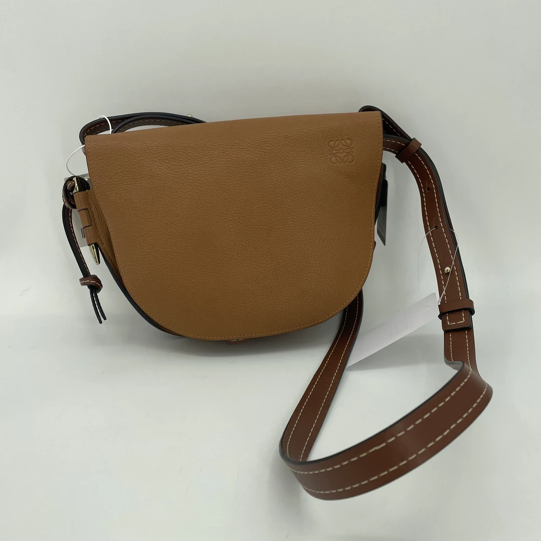 95新 LOEWE/罗意威 【老于】焦糖色罗意威GETE单肩包JM