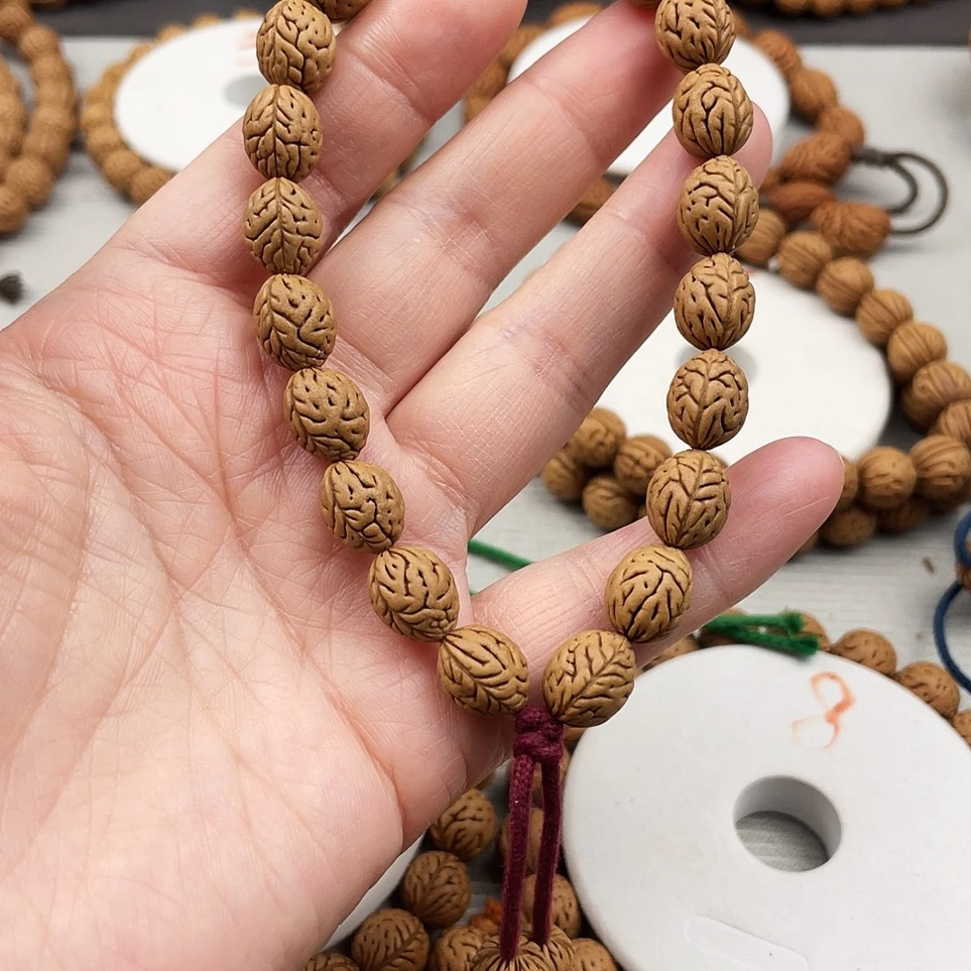 光***临核桃手串/手链0.6尺寸野生桃核手持
