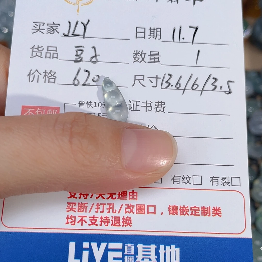 J****翡翠未镶嵌颈饰天然缅甸A货翡翠