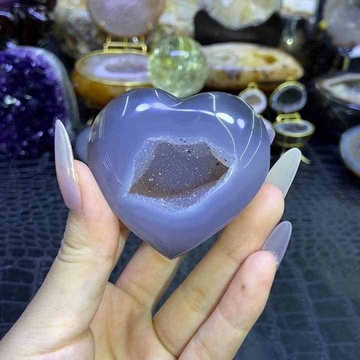 珠宝半成品未镶嵌水晶爱心