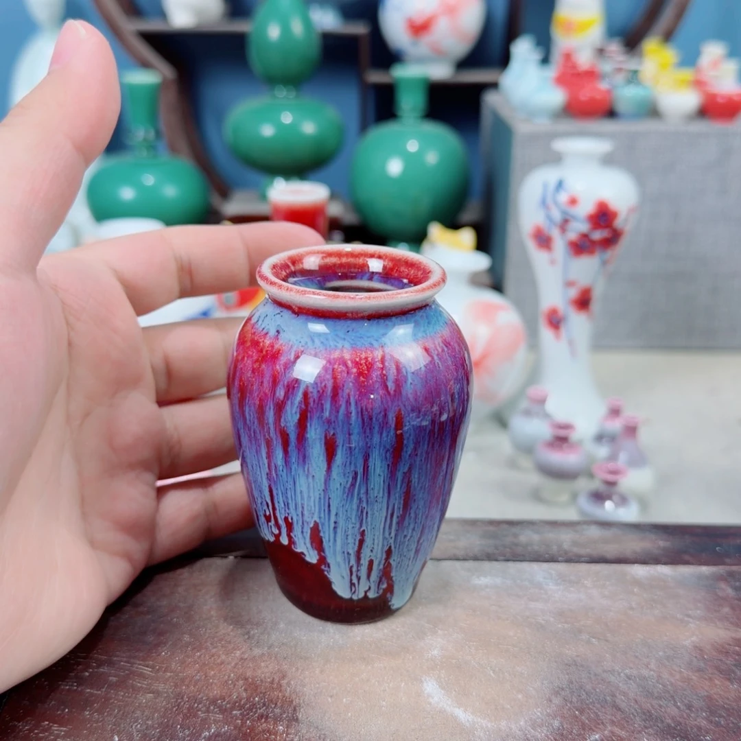 陶瓷手工小花器摆件