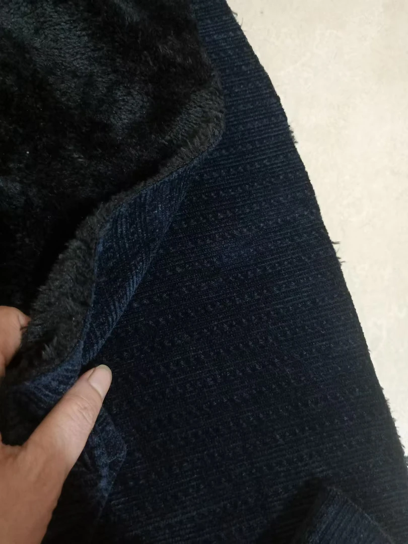 秋冬雪尼尔加加厚北极绒布料做直筒裤阔腿裤微喇裤套装裙子