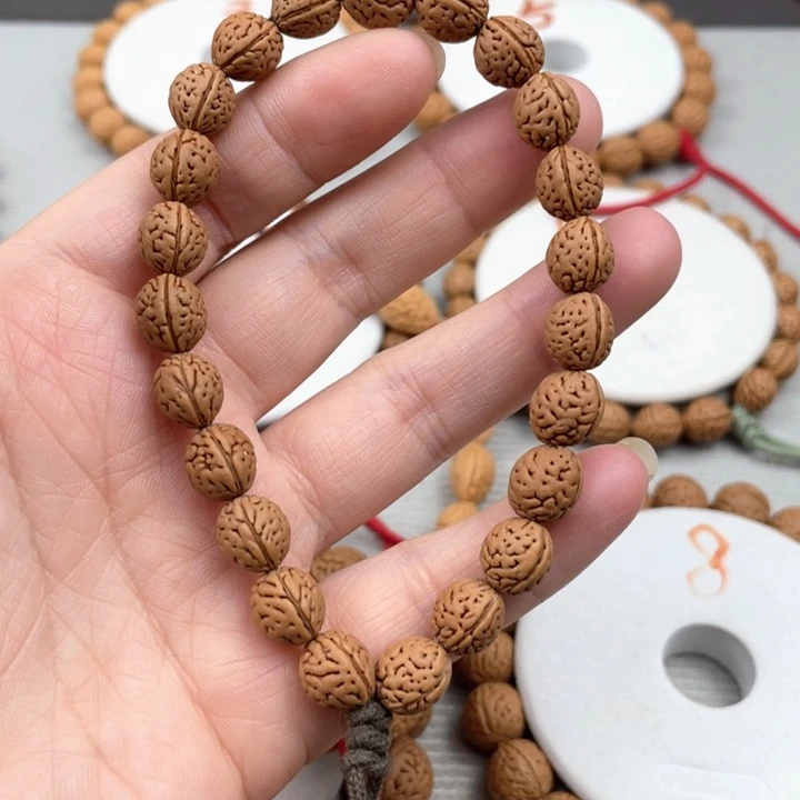 麻***死手串/手链核桃0.9尺寸野生桃核手持