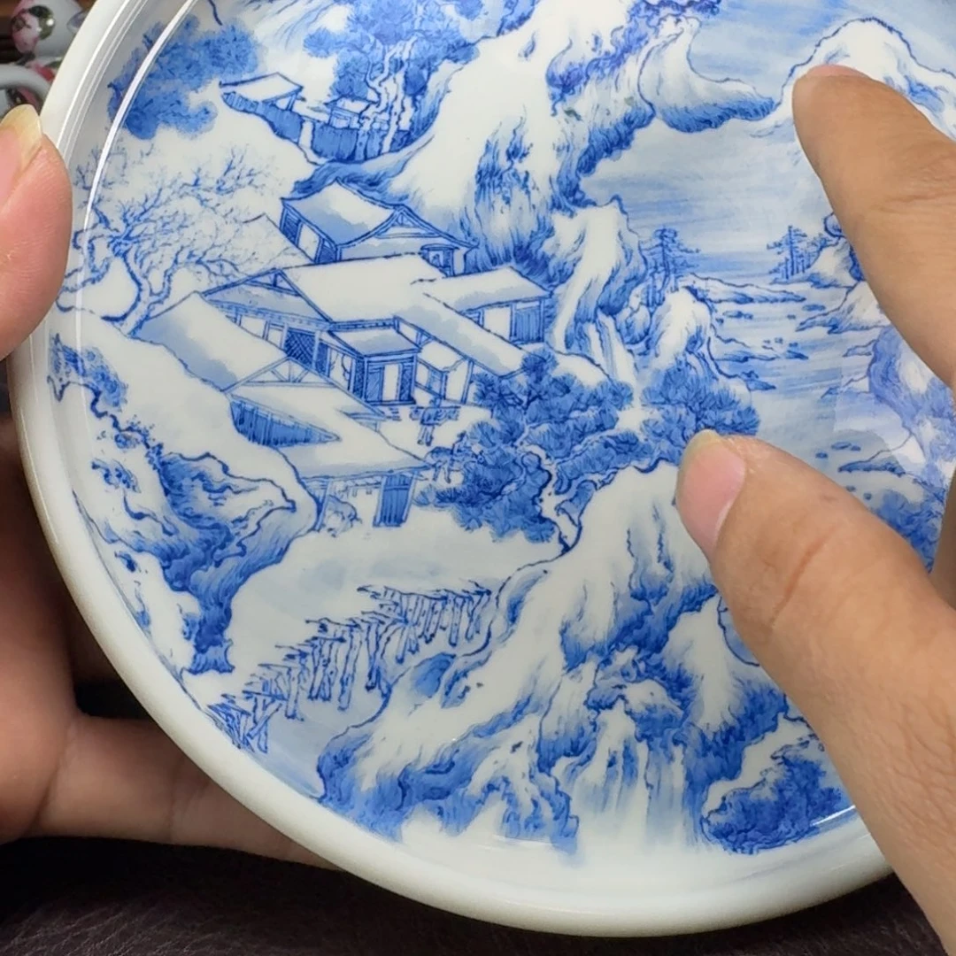 M***e瓷片当代景德镇陶瓷手绘茶具