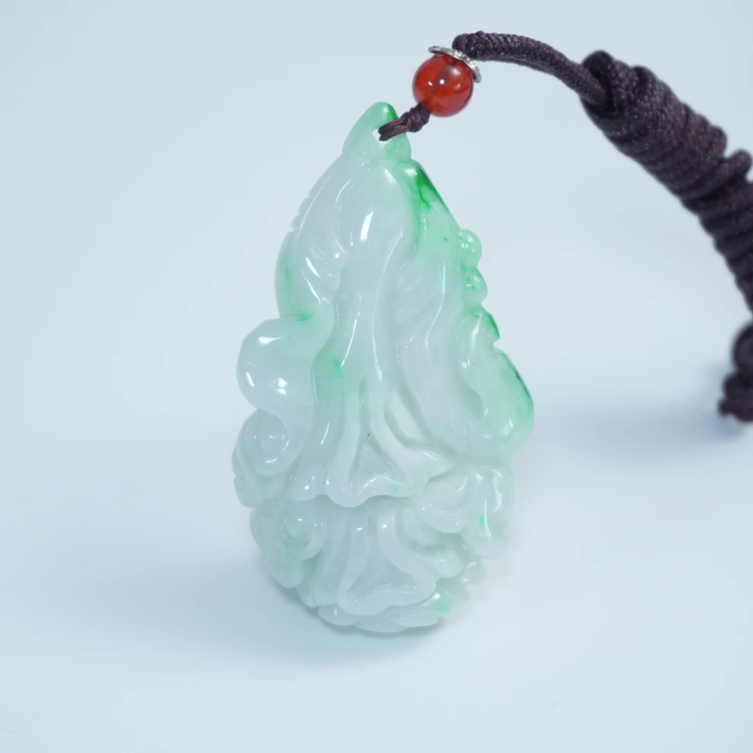 近现代百财纹翡翠佩436464*古玉*传承