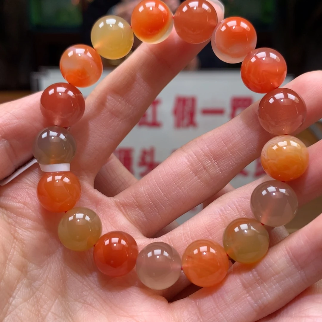 南红玛瑙串未镶嵌多宝11+